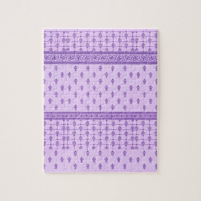 Quebra-cabeça padrão roxo (Vertical)