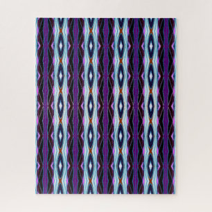 Quebra-cabeça Padrão Roxo Único