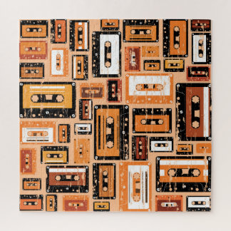 Quebra-cabeça Padrão Sem Fita de Cassete Retroativa