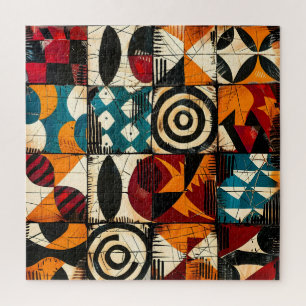 Quebra-cabeça Padrão Tribal Africano Puzzle