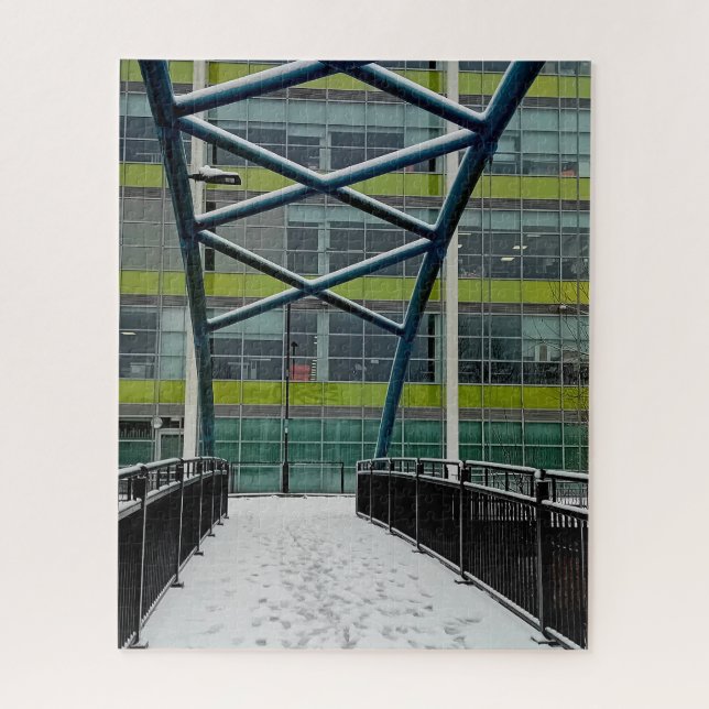 Quebra-cabeça Padrão verde (Vertical)