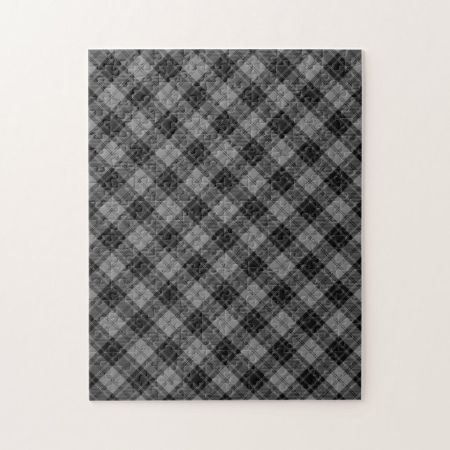 Quebra-cabeça Padrão Xadrez Escocês Douglas Tartan (Vertical)