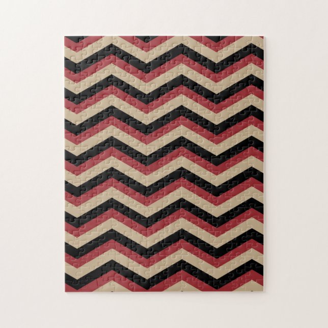 Quebra-cabeça Padrão Zig Zag Moderno (Vertical)