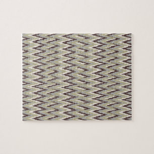 Quebra-cabeça Padrão ZigZag do Café e Sage