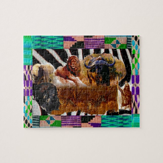 Quebra-cabeça "Padrões da África" (Horizontal)