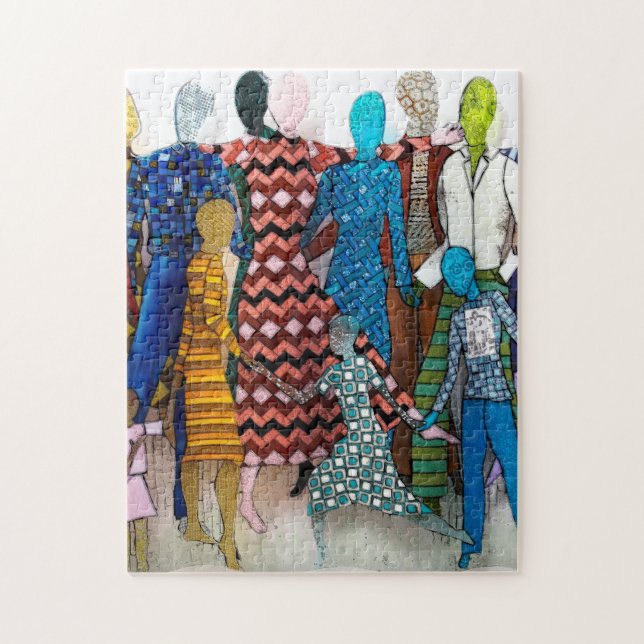 Quebra-cabeça Padrões dançando descalços (Vertical)