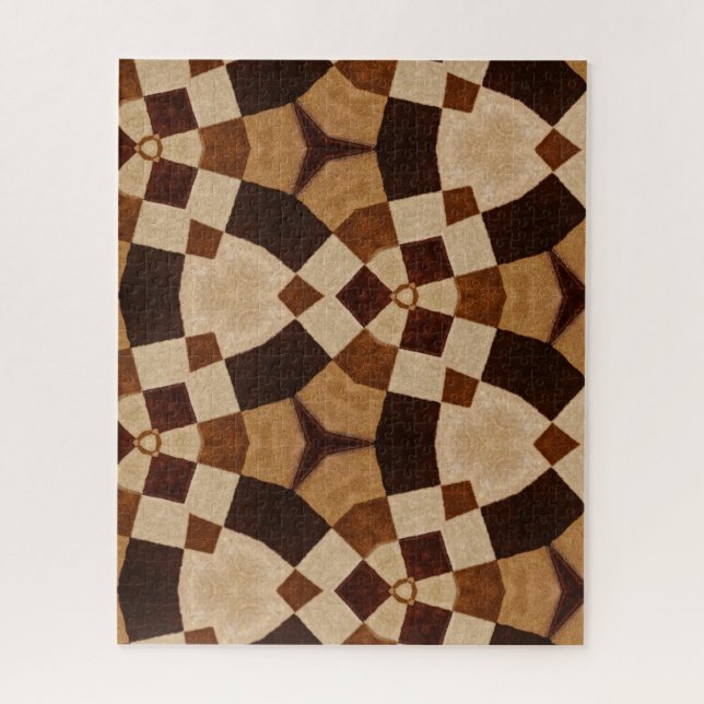 Quebra-cabeça Padrões de Formas Geométricas do Caleidoscópio Cas (Vertical)