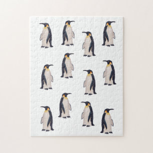 Quebra-cabeça Padrões de pinguins bonitos