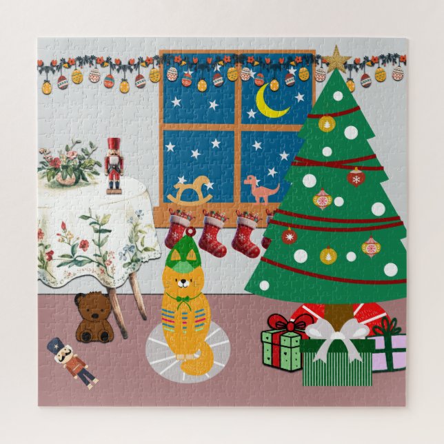 Quebra-cabeça Página inicial da ilustração de feriados (Vertical)