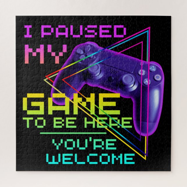 QUEBRA-CABEÇA PAGUEI MEU JOGO PARA ESTAR AQUI VOCÊ É BEM-VINDO (Vertical)