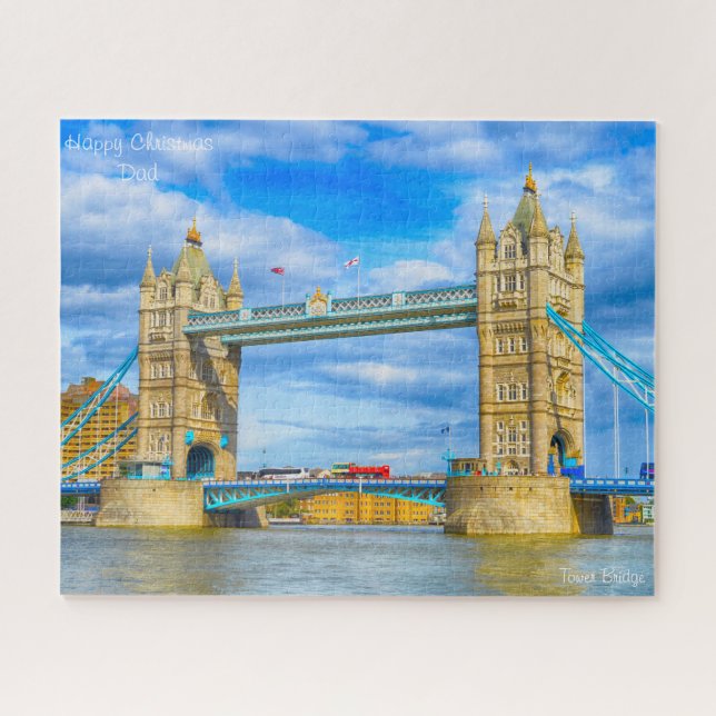 Quebra-cabeça Pai de Natal. (Horizontal)