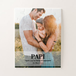 Quebra-cabeça Pai Espanhol Papi Obrigado Presente Fotográfico
