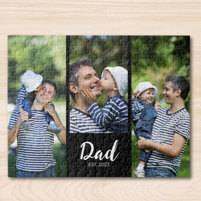 Quebra-cabeça Pai Estabeleceu Roteiro Moderno 3 Foto Jigsaw (Criador carregado)