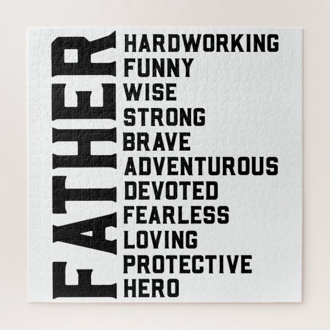 Quebra-cabeça Pai o mito da lenda que os pais pai (Vertical)