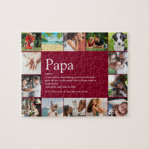 Quebra-cabeça Pai Papa Pai Definição 14 Foto Diversão Borgonh