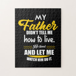 Quebra-cabeça Pai Presente Meu Pai Não Me Disse