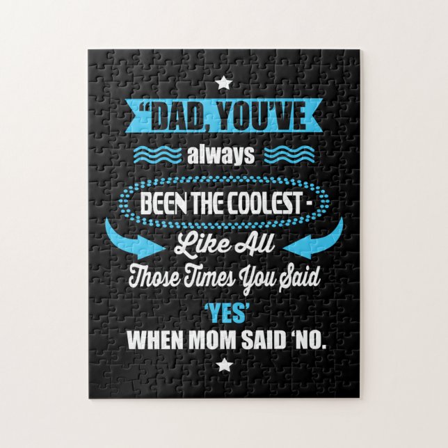 Quebra-cabeça Pai Presente Que Você Sempre Foi O Mais Legal (Vertical)