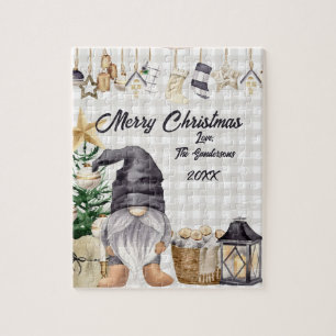 Quebra-cabeça País Gnomo da Aquarela Natal