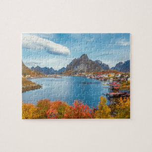 Quebra-cabeça Paisagem Cêntica de Lofoten Nordland Norway