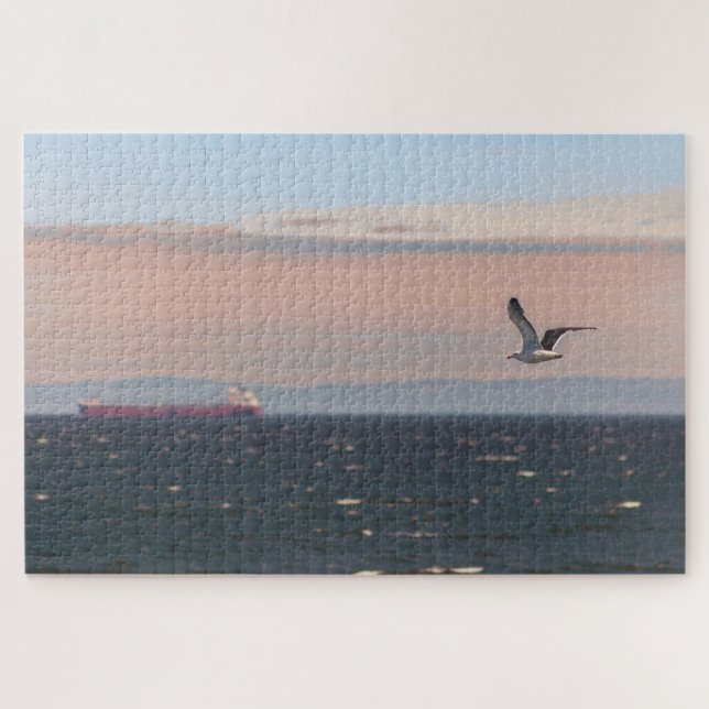 Quebra-cabeça Paisagem cêntrica com gaivota, Canadá (Horizontal)