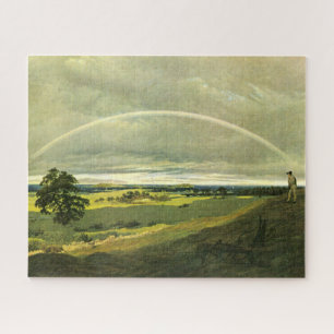 Quebra-cabeça Paisagem com arco-íris (por Caspar David Friedrich