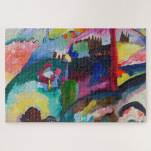 Quebra-cabeça Paisagem com Chaminé de Fábrica, Wassily Kandinsky
