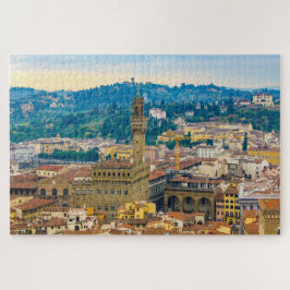 Quebra-cabeça Paisagem com Palazzo Vecchio, Florença, Itália