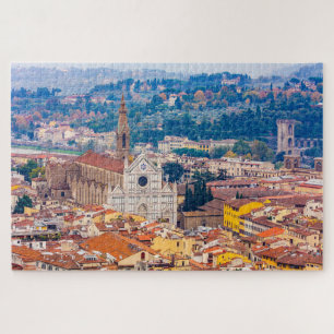 Quebra-cabeça Paisagem com S. Maria Novella, Florence, Itália