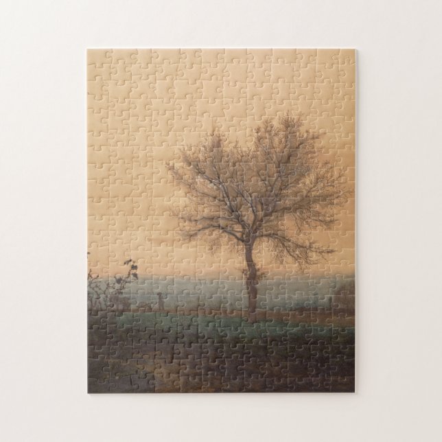 Quebra-cabeça Paisagem com uma Árvore Seca e um Arador (Vertical)