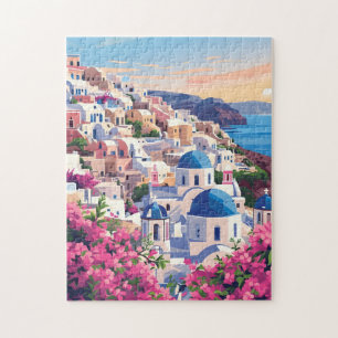 Quebra-cabeça Paisagem Costeira do Pôr do Sol Moderno Puzzle