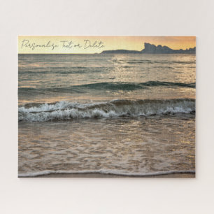 Quebra-cabeça Paisagem Costeira Sunset Summer Seaside Personaliz