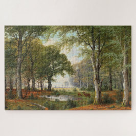 Quebra-cabeça Paisagem da Floresta da Noite