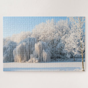 Quebra-cabeça Paisagem da neve do inverno, 1014 peças Quebra-ca
