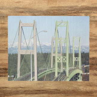 Quebra-cabeça Paisagem das pontes estreitas de Tacoma