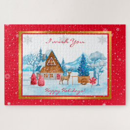 Quebra-cabeça Paisagem de Feriados Personalizar