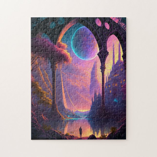 Quebra-cabeça Paisagem de ficção científica fantasma (Vertical)