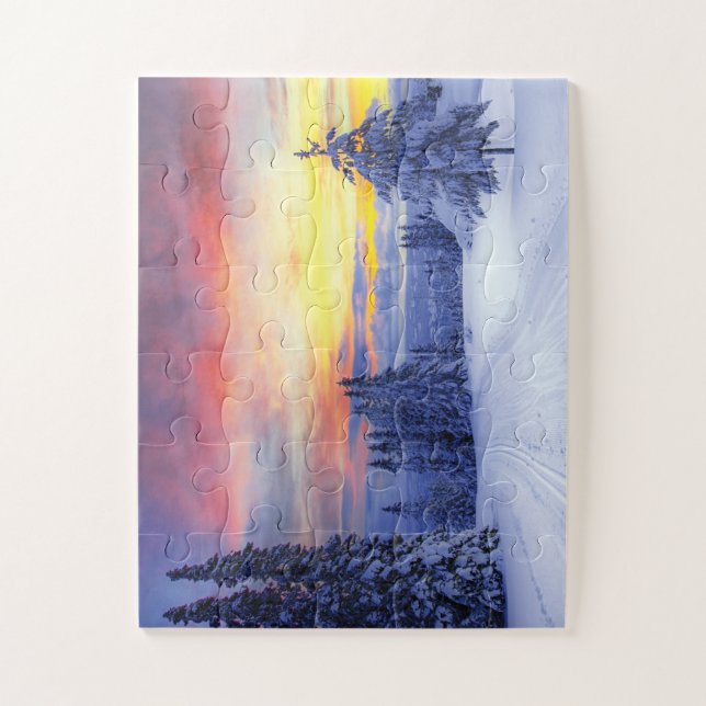 Quebra-cabeça Paisagem de inverno  (Vertical)