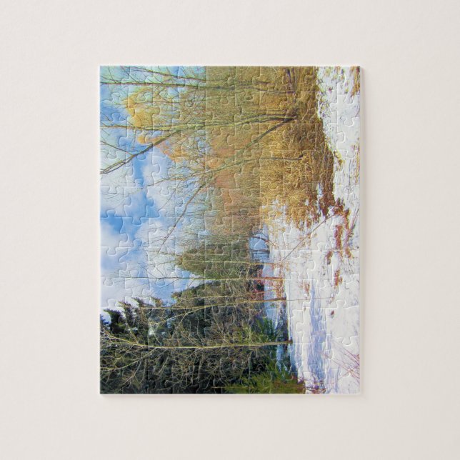 Quebra-cabeça Paisagem de inverno (Vertical)