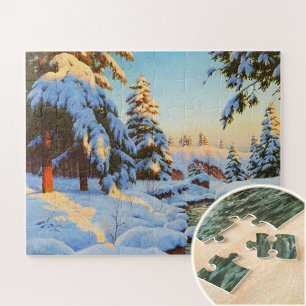 Quebra-cabeça Paisagem de inverno, Bessonância da Arte