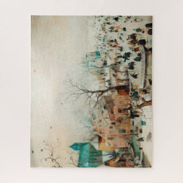 Quebra-cabeça Paisagem de inverno com Patadores de Gelo - Averca