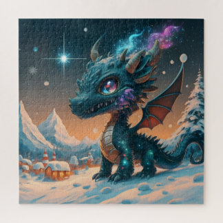 Quebra-cabeça Paisagem de inverno de Chibi Dragon Mystical