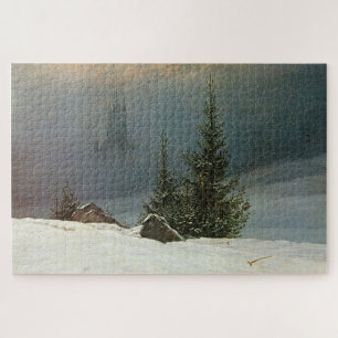 Quebra-cabeça Paisagem de inverno: Uma obra prima Friedrich