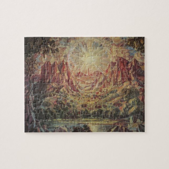 Quebra-cabeça Paisagem de montanha (por Konstantin Bogaevsky) (Horizontal)