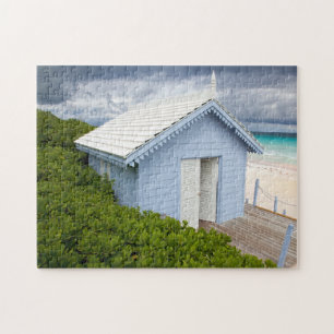 Quebra-cabeça Paisagem de Praia das Bahamas.