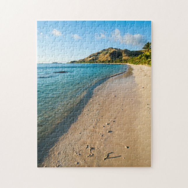 Quebra-cabeça Paisagem de Praia Tropical, Fiji (Vertical)