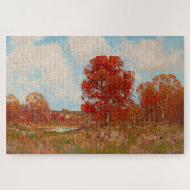 Quebra-cabeça Paisagem de queda (cena rural no outono) (árvores