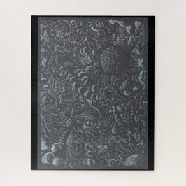Quebra-cabeça paisagem de tinta prateada Darkworld