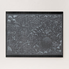 Quebra-cabeça paisagem de tinta prateada Darkworld
