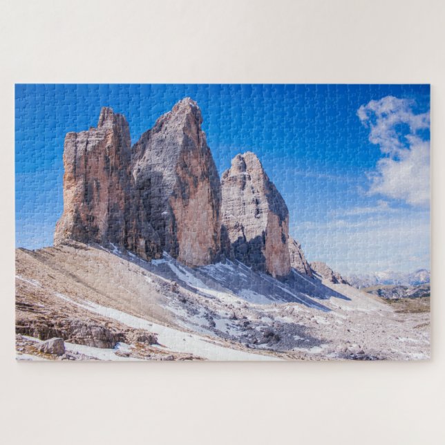 Quebra-cabeça Paisagem de "Tre cime di Lavaredo", Alpes italiano (Horizontal)
