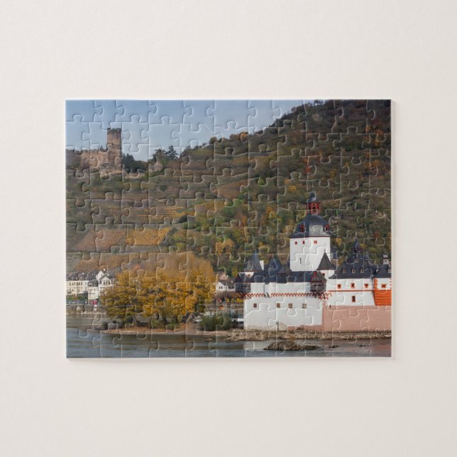 Quebra-cabeça Paisagem do Castelo Burg Gutenfels (Horizontal)
